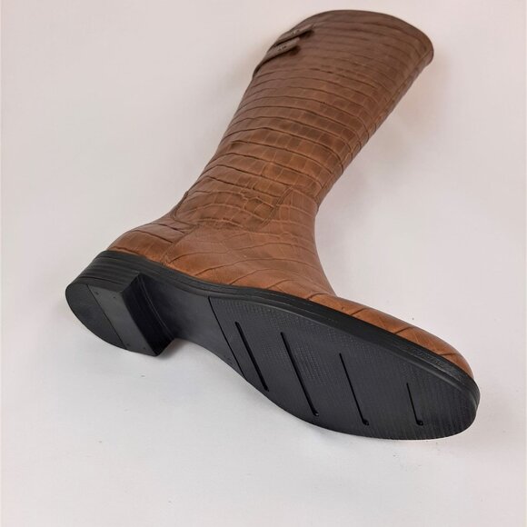 Brown Leather High Boots with Buckles - Picture 6 of 10